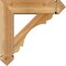 Ekena Millwork Olympic Arts and Crafts Rough Sawn Bracket w/ Offset Brace, Western Red Cedar, 6"W x 20"D x 20"H BKT0604X20X20OLY03RWR - alternate 2